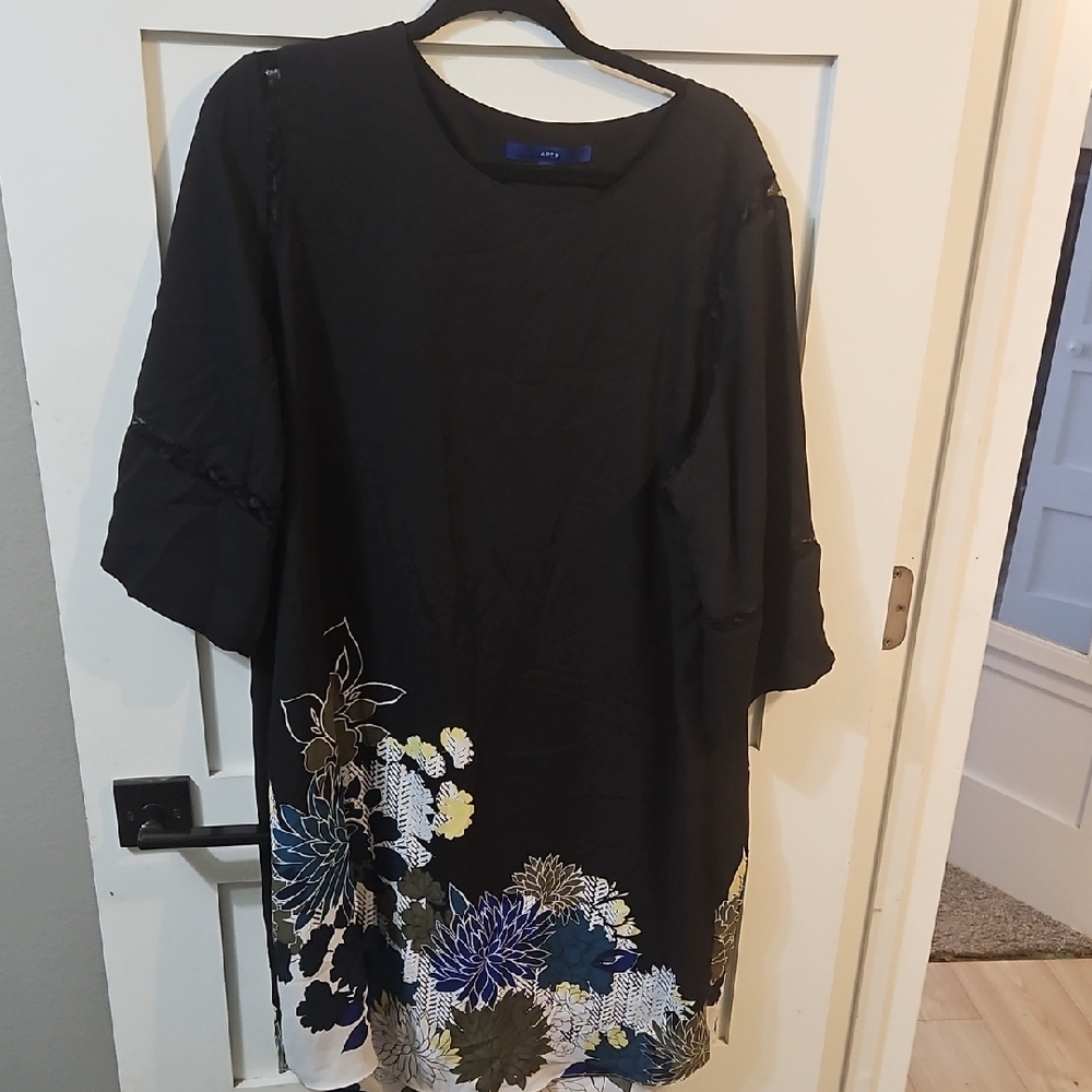 Apt. 9 Black Floral Dress